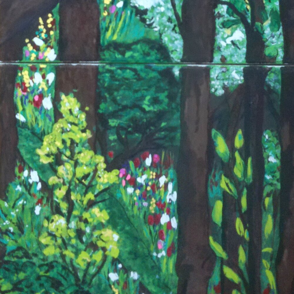 "A Walk Through the Forest" - Original Painting by Artist Rachael Potter